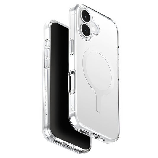 Coque MagSafe pour Apple iPhone 17, UNIQ, Clario MagClick, Transparente