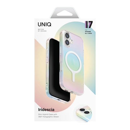 MagSafe Case for Apple iPhone 17, UNIQ, Iridescia MagClick, Multicolor