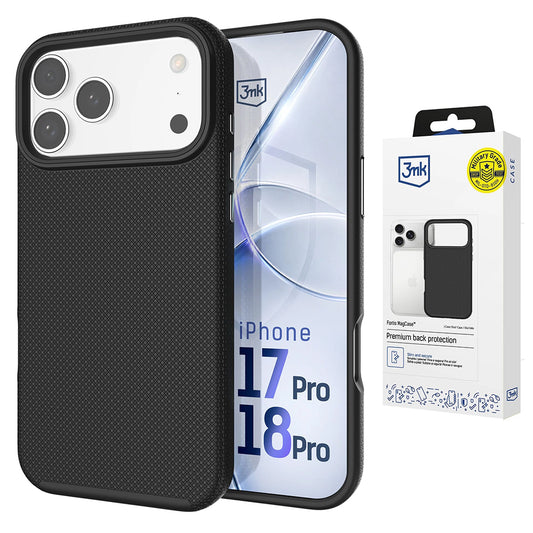 MagSafe Case for Apple iPhone 18 Pro / 17 Pro, 3MK, Fortis, Black