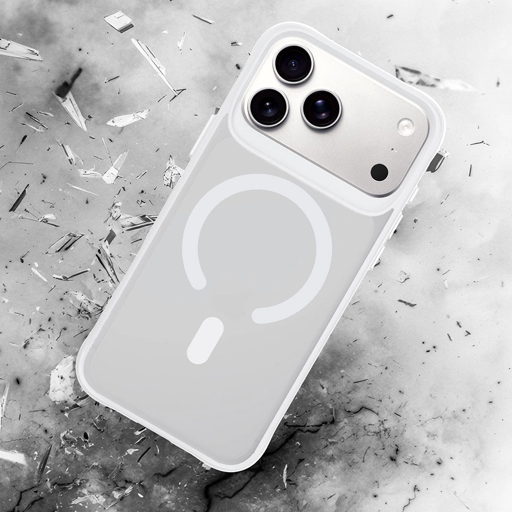 Coque MagSafe pour Apple iPhone 18 Pro / 17 Pro, 3MK, Smoke MagCase, blanche