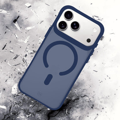 Coque MagSafe pour Apple iPhone 18 Pro / 17 Pro, 3MK, Smoke MagCase, bleue