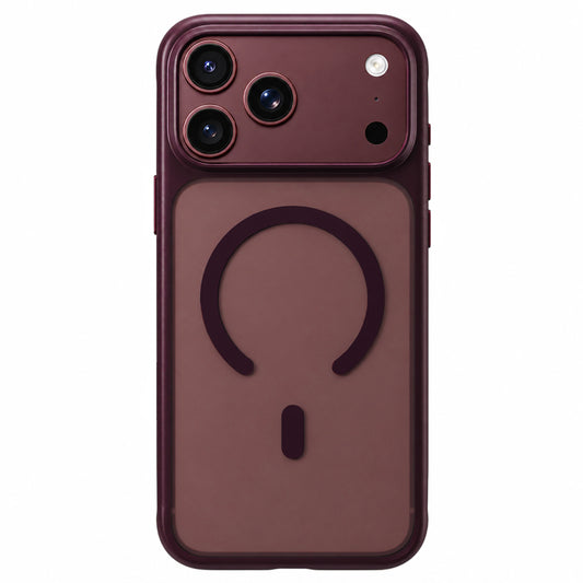 Coque MagSafe pour Apple iPhone 18 Pro / 17 Pro, Blueo, APE Anti-Drop, bordeaux