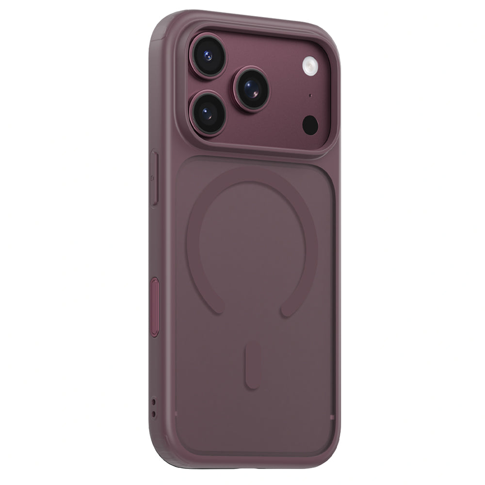 Coque MagSafe pour Apple iPhone 18 Pro / 17 Pro, Blueo, APE Anti-Drop, bordeaux