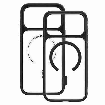 Coque MagSafe pour Apple iPhone 18 Pro / 17 Pro, Blueo, douce pour la peau et antichoc, noire satinée