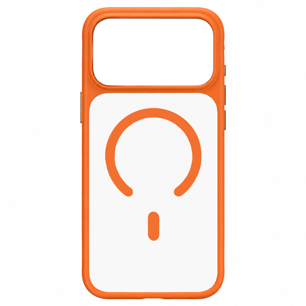 MagSafe Case for Apple iPhone 18 Pro / 17 Pro, Blueo, Skin-Friendly Anti-Drop, Satin Orange