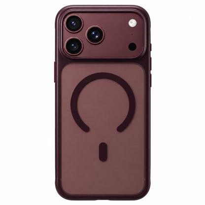 MagSafe Case for Apple iPhone 18 Pro / 17 Pro, Blueo, Skin-Friendly Anti-Drop, Satin Burgundy