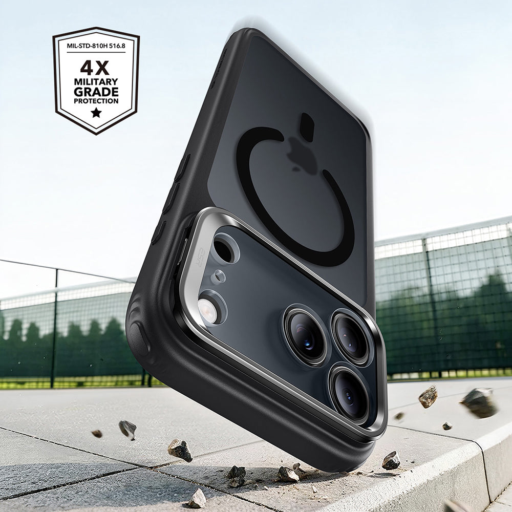 Coque MagSafe pour Apple iPhone 18 Pro / 17 Pro, ESR, Classic Hybrid Kickstand, Noir Satiné