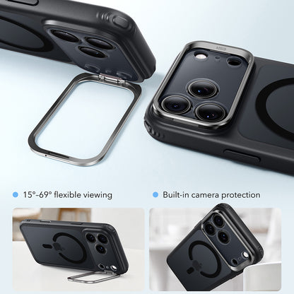 Coque MagSafe pour Apple iPhone 18 Pro / 17 Pro, ESR, Classic Hybrid Kickstand, Noir Satiné