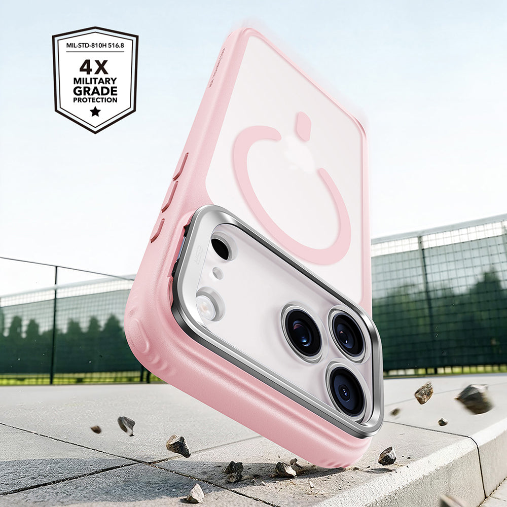 Coque MagSafe pour Apple iPhone 18 Pro / 17 Pro, ESR, Classic Hybrid Kickstand, Rose Satiné