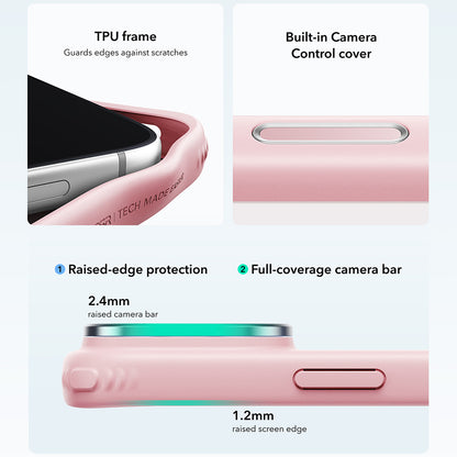 Coque MagSafe pour Apple iPhone 18 Pro / 17 Pro, ESR, Classic Hybrid Kickstand, Rose Satiné