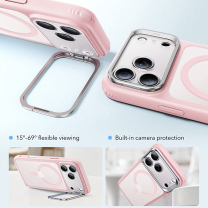 Coque MagSafe pour Apple iPhone 18 Pro / 17 Pro, ESR, Classic Hybrid Kickstand, Rose Satiné
