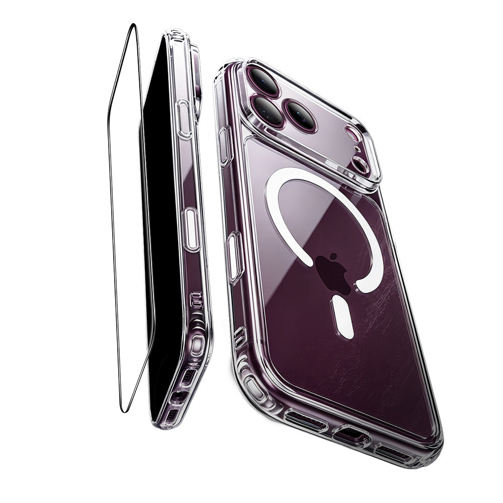Coque MagSafe pour Apple iPhone 18 Pro / 17 Pro, ESR, Classic Hybrid avec protecteur d'écran, transparente
