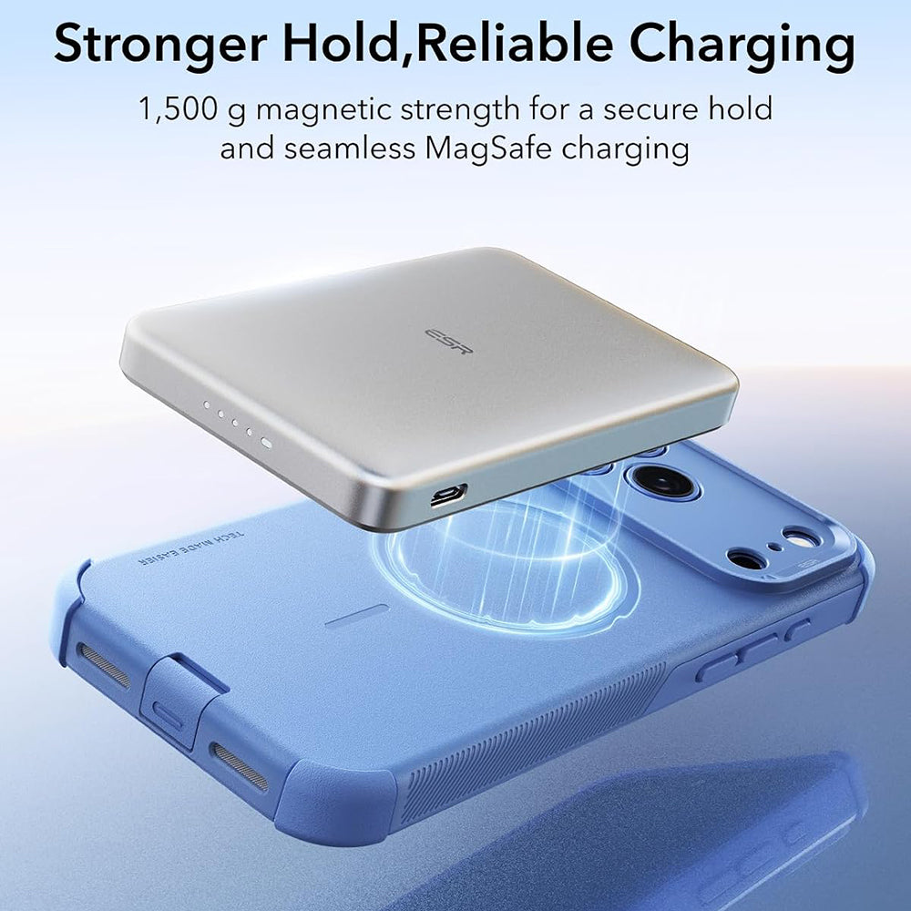 Coque MagSafe pour Apple iPhone 18 Pro / 17 Pro, ESR, Cyber, Bleu