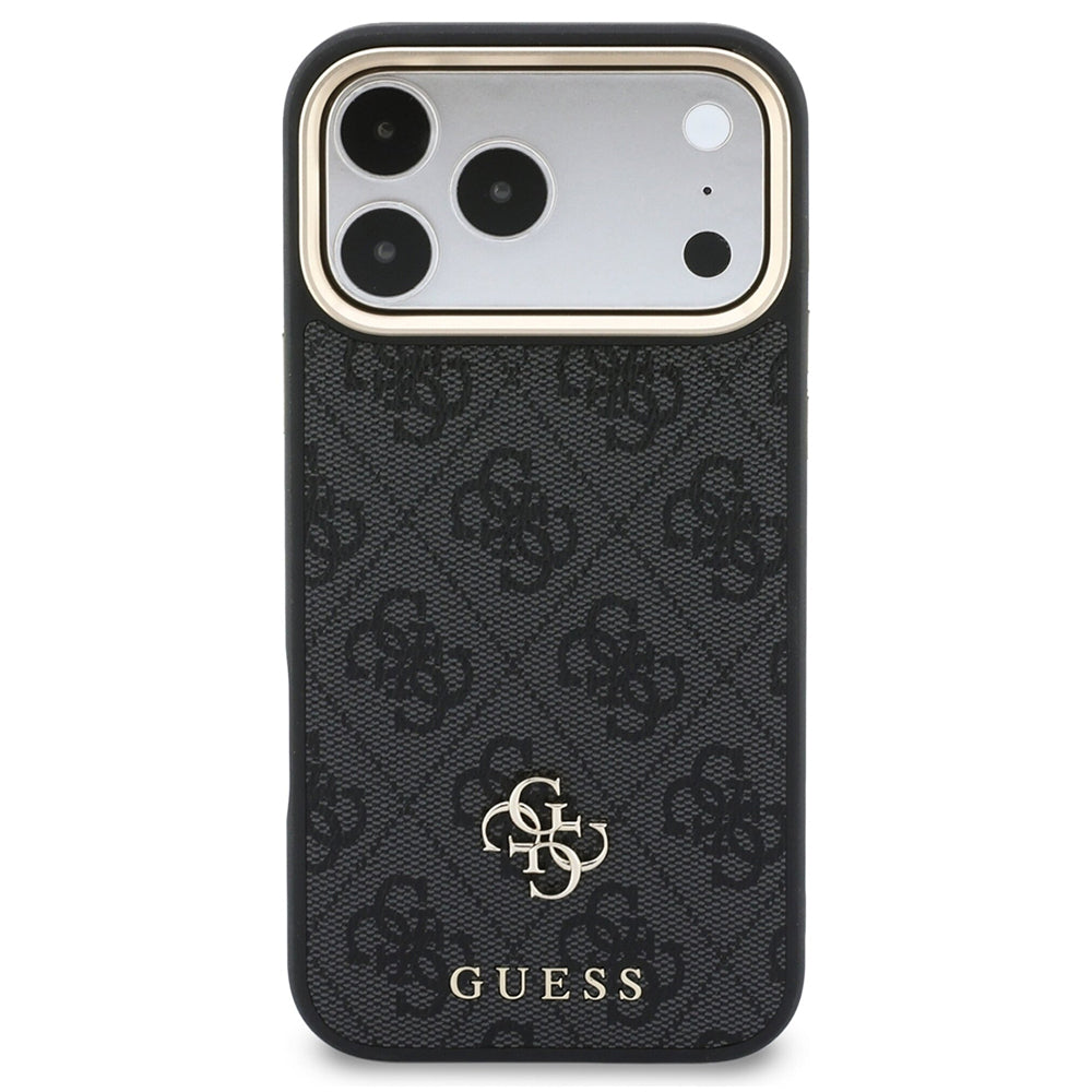 MagSafe Case for Apple iPhone 18 Pro / 17 Pro, Guess, 4G Cardslot & Big Strap, Black
