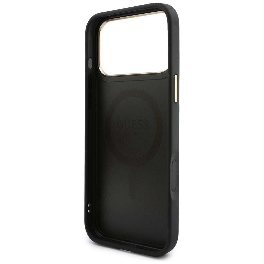 Coque MagSafe Guess 4G Cardslot noire pour Apple iPhone 18 Pro / 17 Pro