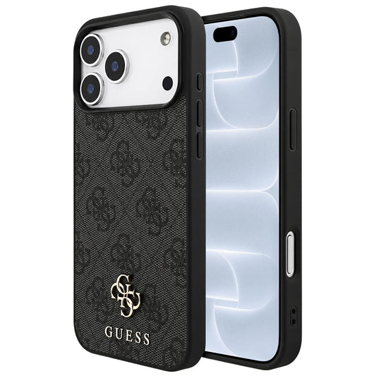 MagSafe Case for Apple iPhone 18 Pro / 17 Pro, Guess, 4G Small and Classic, Black