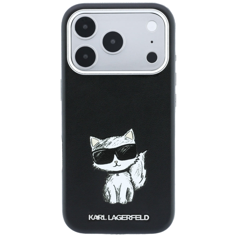 MagSafe Case for Apple iPhone 18 Pro / 17 Pro, Karl Lagerfeld, Choupette Sketch, Black