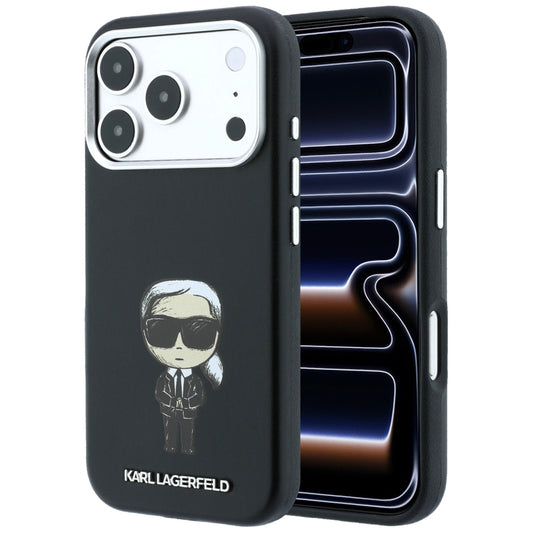 Coque MagSafe pour Apple iPhone 18 Pro / 17 Pro, Karl Lagerfeld, Ikonik Sketch, Noire