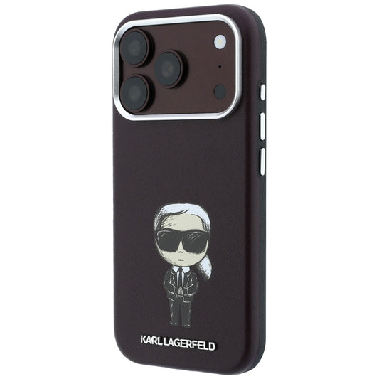 Coque MagSafe pour Apple iPhone 18 Pro / 17 Pro, Karl Lagerfeld, Ikonik Sketch, Bordeaux