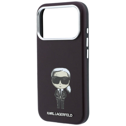 Coque MagSafe pour Apple iPhone 18 Pro / 17 Pro, Karl Lagerfeld, Ikonik Sketch, Bordeaux