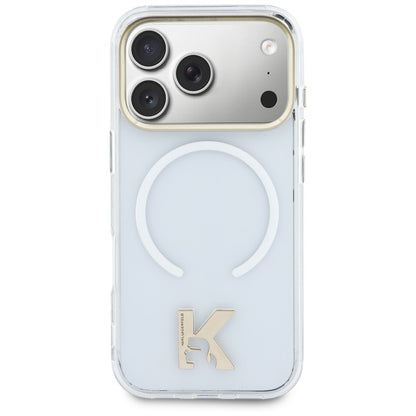 MagSafe Case for Apple iPhone 18 Pro / 17 Pro, Karl Lagerfeld, IML Karl Head Logo, Transparent