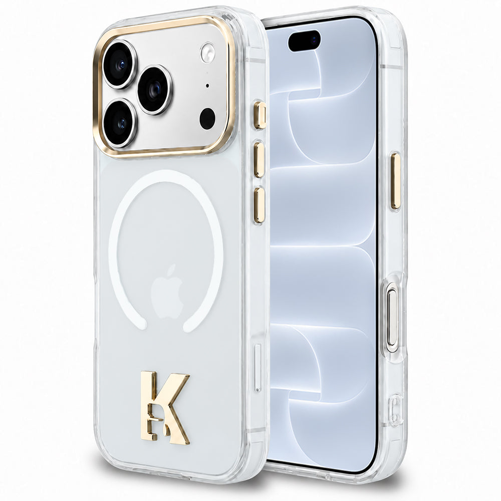 MagSafe Case for Apple iPhone 18 Pro / 17 Pro, Karl Lagerfeld, IML Karl Head Logo, Transparent