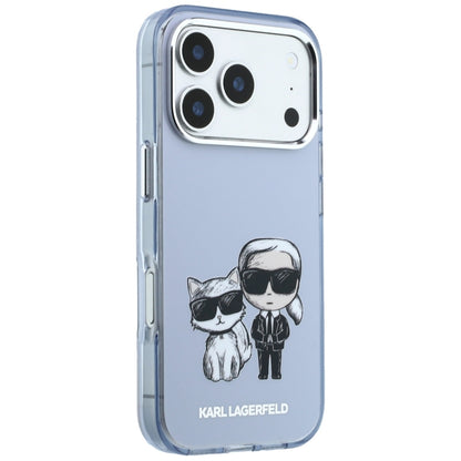 Coque MagSafe pour Apple iPhone 18 Pro / 17 Pro, Karl Lagerfeld, IML KC Bodies Sketch Print, Bleue