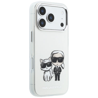 Coque MagSafe pour Apple iPhone 18 Pro / 17 Pro, Karl Lagerfeld, IML KC Bodies Sketch Print, Beige