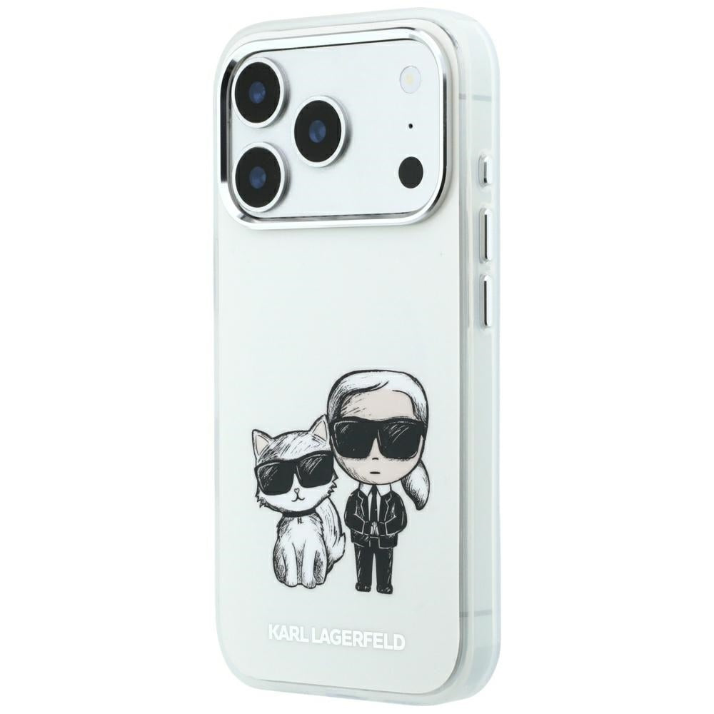 Coque MagSafe pour Apple iPhone 18 Pro / 17 Pro, Karl Lagerfeld, KC Bodies Sketch, Beige