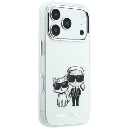Coque MagSafe pour Apple iPhone 18 Pro / 17 Pro, Karl Lagerfeld, KC Bodies Sketch, Beige