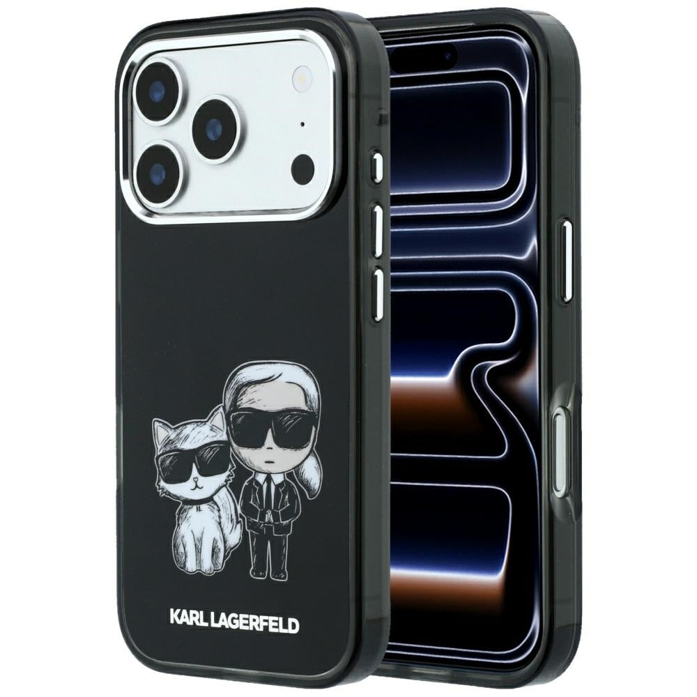 MagSafe Case for Apple iPhone 18 Pro / 17 Pro, Karl Lagerfeld, KC Bodies Sketch, Black