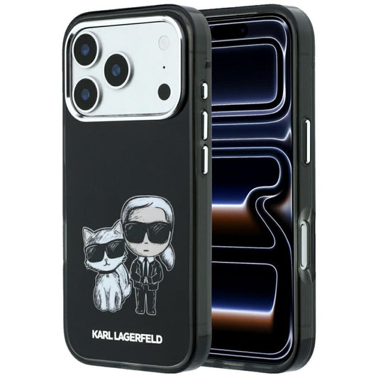 Coque MagSafe pour Apple iPhone 18 Pro / 17 Pro, Karl Lagerfeld, KC Bodies Sketch, Noire