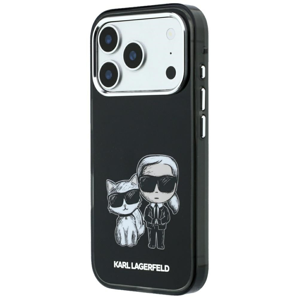 MagSafe Case for Apple iPhone 18 Pro / 17 Pro, Karl Lagerfeld, KC Bodies Sketch, Black