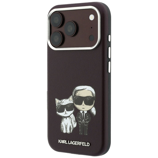 Coque MagSafe pour Apple iPhone 18 Pro / 17 Pro, Karl Lagerfeld, KC Bodies Sketch, Bordeaux