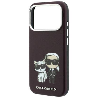 Coque MagSafe pour Apple iPhone 18 Pro / 17 Pro, Karl Lagerfeld, KC Bodies Sketch, Bordeaux