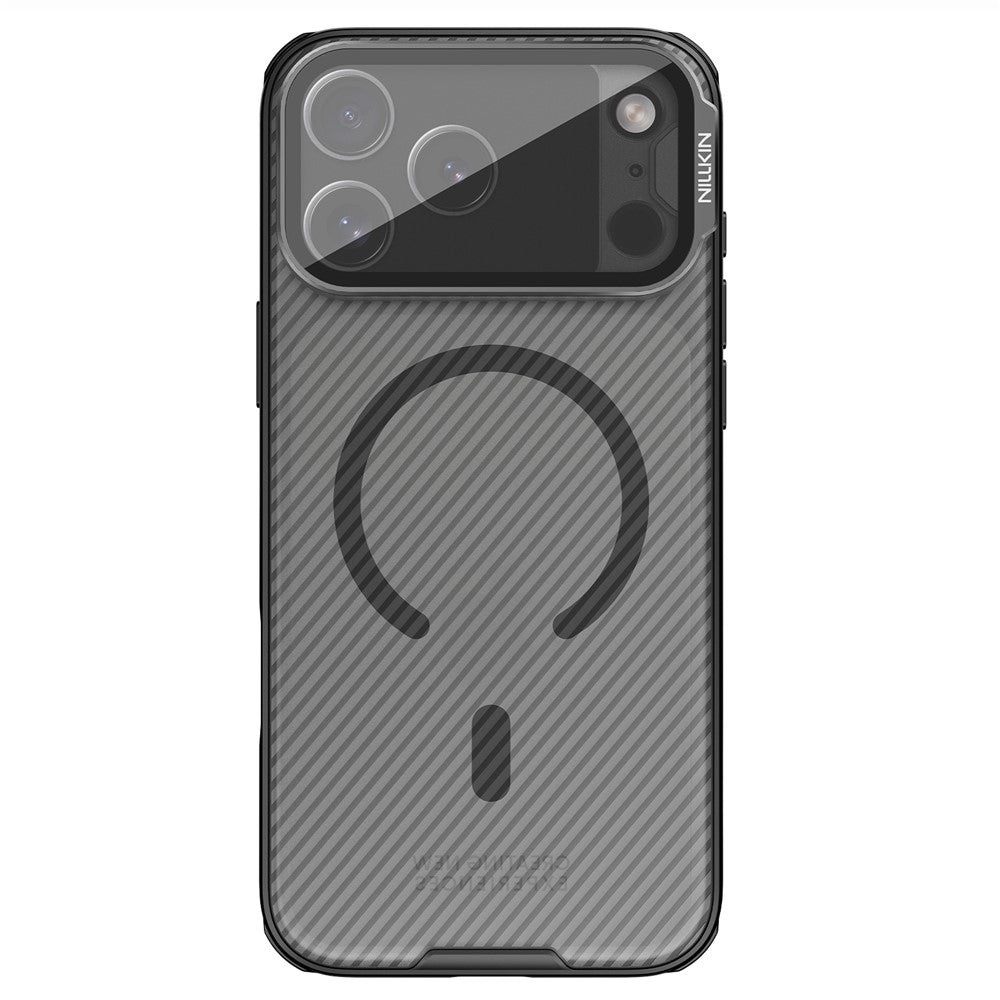 Coque MagSafe pour Apple iPhone 18 Pro / 17 Pro, Nillkin, CamShield Prop, Noir Transparent