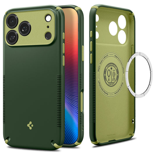 Coque MagSafe pour Apple iPhone 18 Pro / 17 Pro, Spigen, Caseology Nano Pop Hybrid, Vert ACS12176