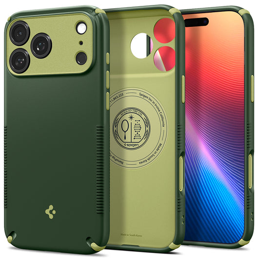 Coque MagSafe pour Apple iPhone 18 Pro / 17 Pro, Spigen, Caseology Nano Pop Hybrid, Vert ACS12176