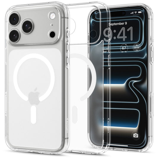 Coque MagSafe pour Apple iPhone 18 Pro / 17 Pro, Spigen, Ultra Hybrid, Blanc Satiné ACS12161
