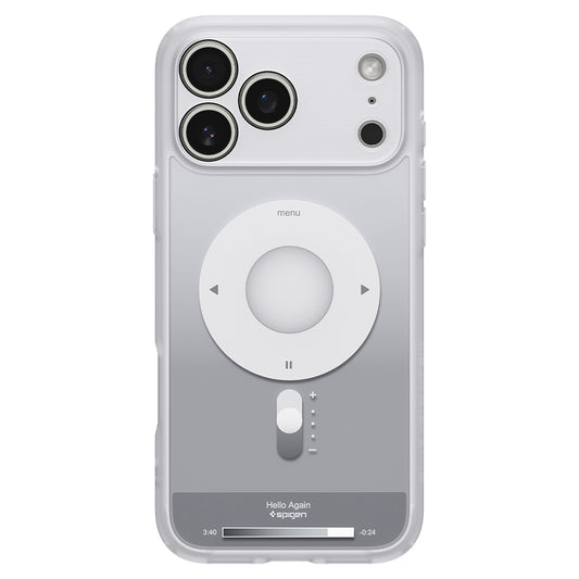 Coque MagSafe pour Apple iPhone 18 Pro / 17 Pro, Spigen, Ultra Hybrid Classic, Argent ACS12167