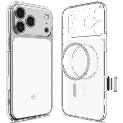 Coque MagSafe pour Apple iPhone 18 Pro / 17 Pro, Spigen, Ultra Hybrid T, Blanche ACS12169