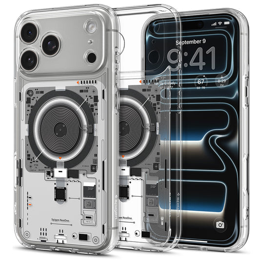 Coque MagSafe pour Apple iPhone 18 Pro / 17 Pro, Spigen, Ultra Hybrid Neo One, Transparente ACS12166