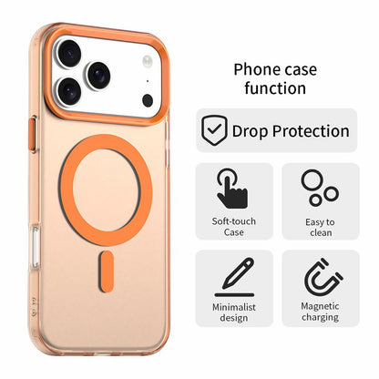 Coque MagSafe pour Apple iPhone 18 Pro / 17 Pro, Techsuit, CandyCase, Orange