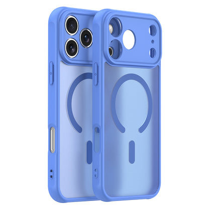 MagSafe Case for Apple iPhone 18 Pro / 17 Pro, Techsuit, HaloFrost II, Blue