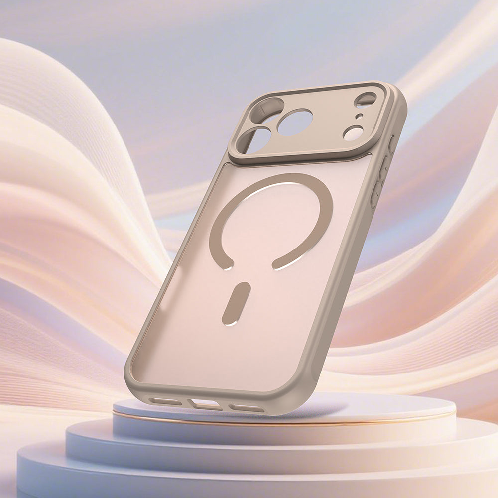 Coque MagSafe pour Apple iPhone 18 Pro / 17 Pro, Techsuit, HaloFrost II, Dorée