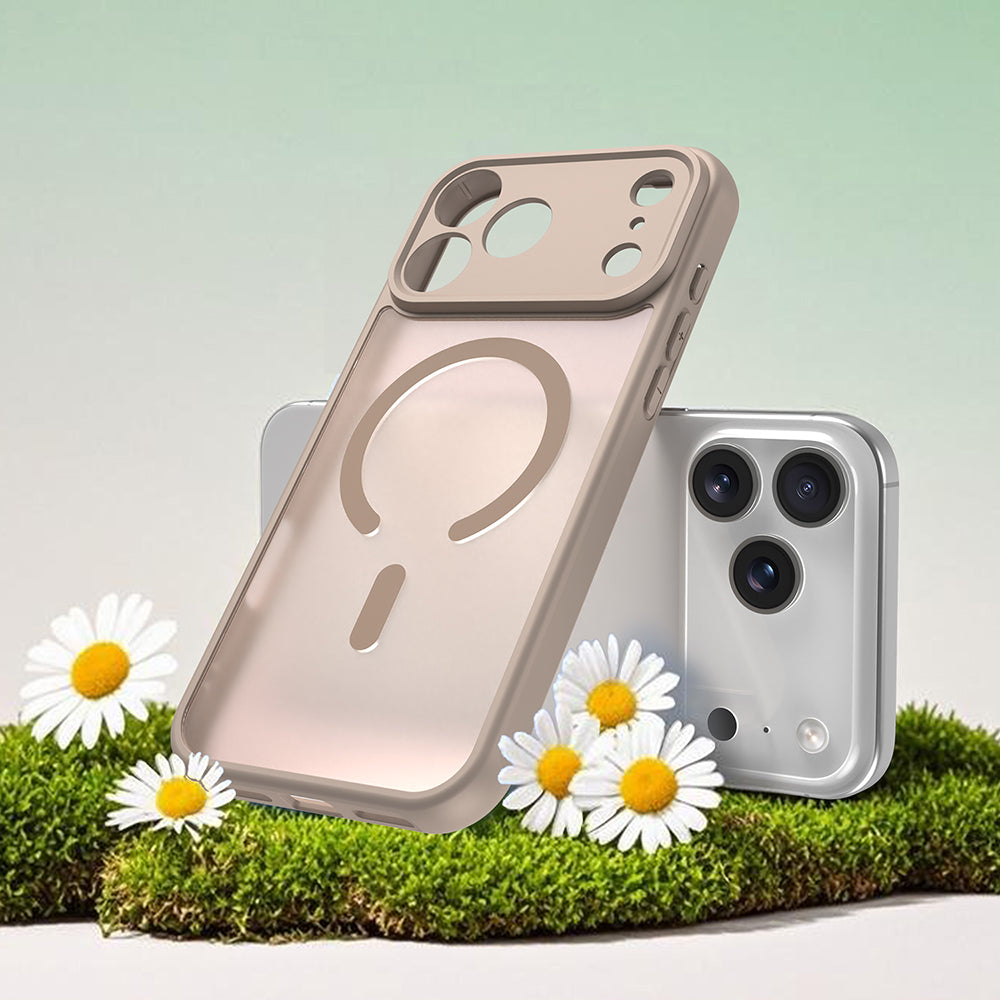 Coque MagSafe pour Apple iPhone 18 Pro / 17 Pro, Techsuit, HaloFrost II, Dorée