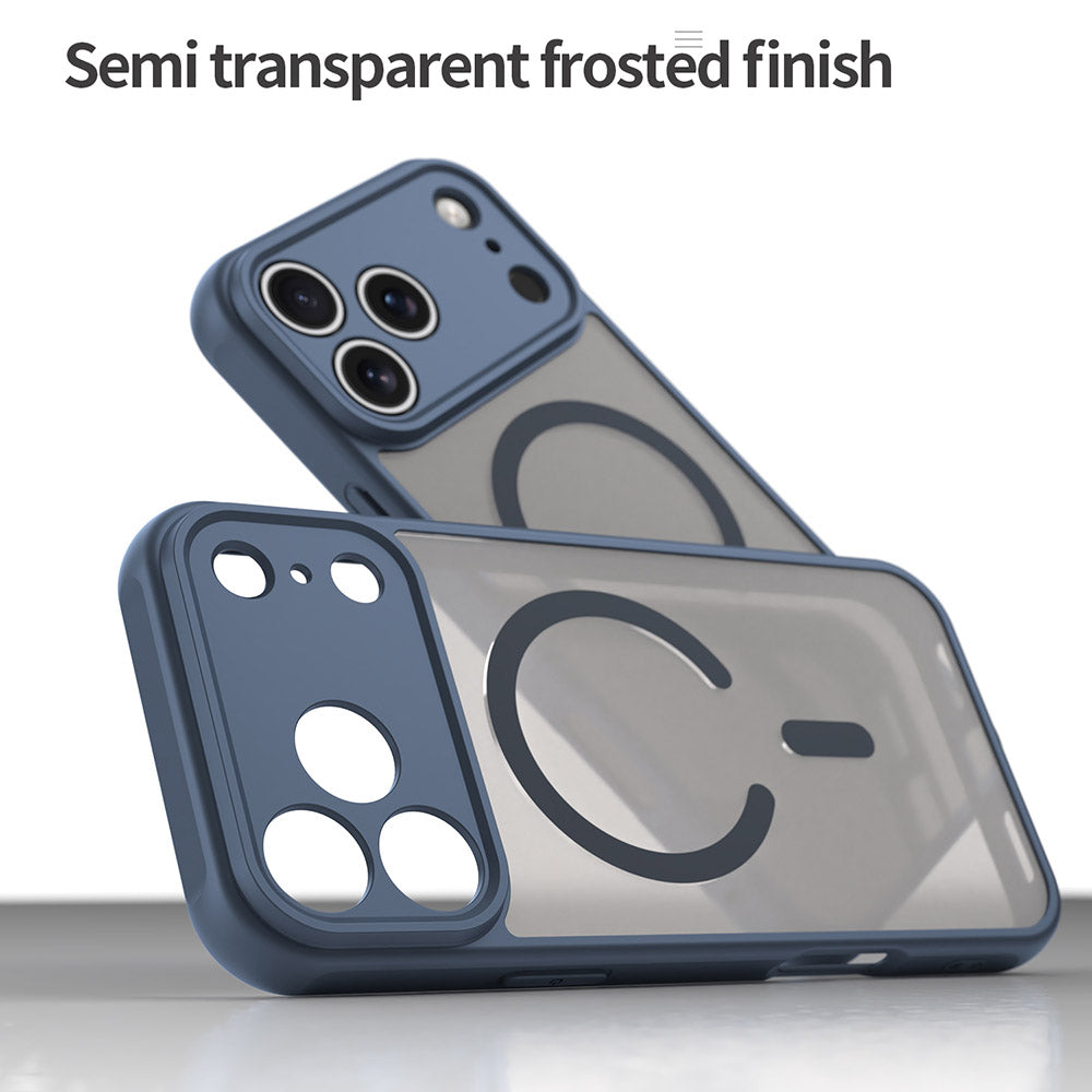 Coque MagSafe pour Apple iPhone 18 Pro / 17 Pro, Techsuit, HaloFrost II, Bleu marine
