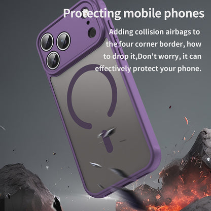 Coque MagSafe pour Apple iPhone 18 Pro / 17 Pro, Techsuit, HaloFrost II, Violet