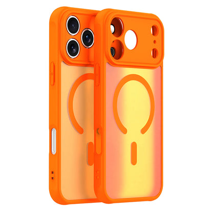 Coque MagSafe pour Apple iPhone 18 Pro / 17 Pro, Techsuit, HaloFrost II, Orange