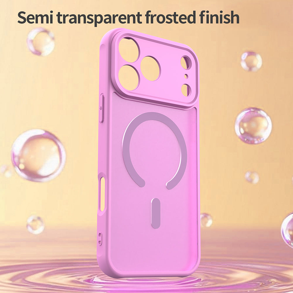 Coque MagSafe pour Apple iPhone 18 Pro / 17 Pro, Techsuit, HaloFrost II, Rose